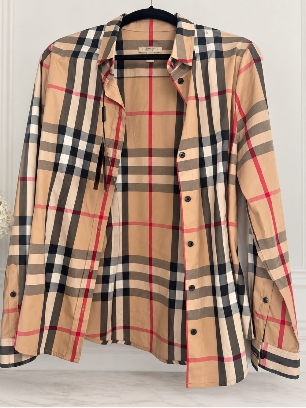 ✨ Burberry Brit Classic Check Button-Down Shirt – New With Tags